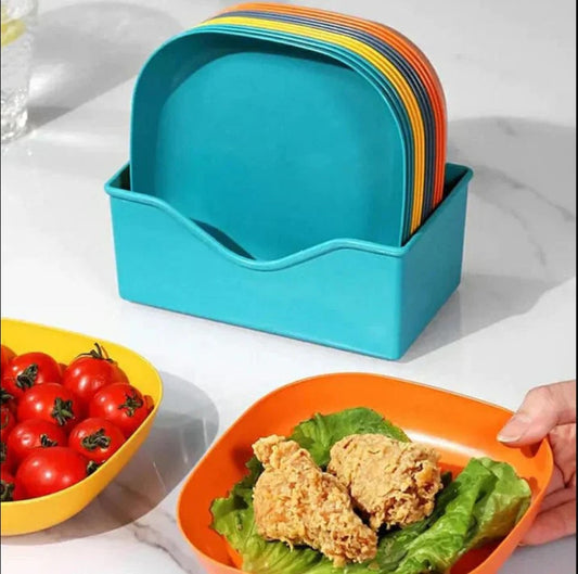 10Pcs Creative Snack Plates/ Spit Bone Dish Set