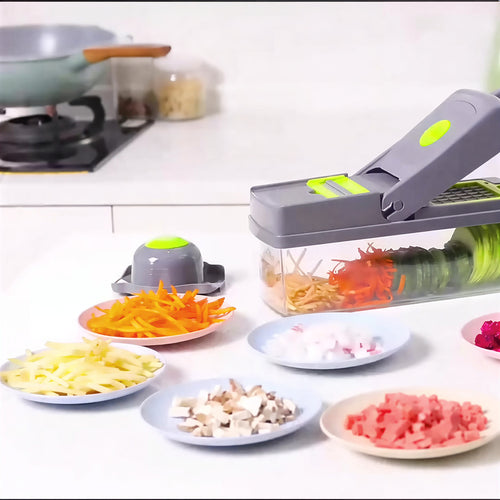 16-in-1 Multifunctional Vegetable Chopper & Slicer